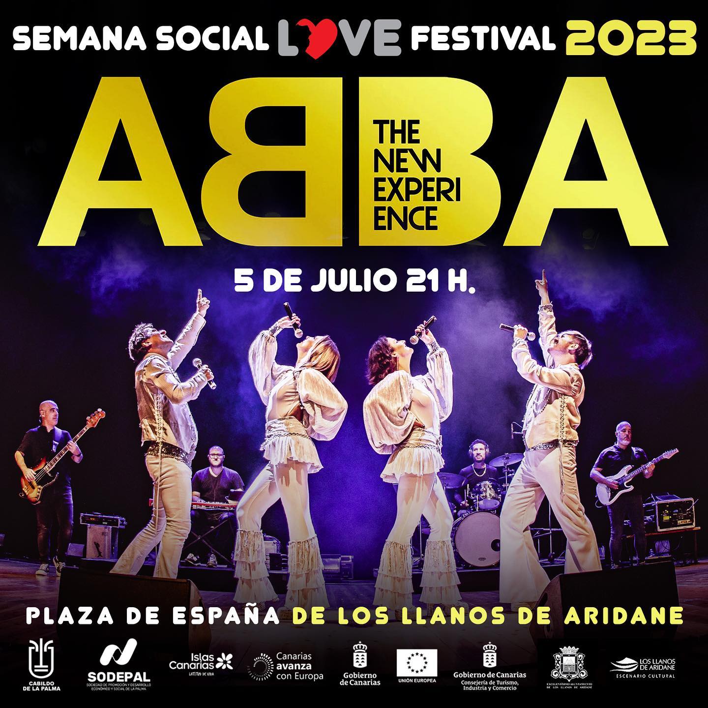 Tributo a ABBA en la Semana Social del Isla Bonita Love Festival