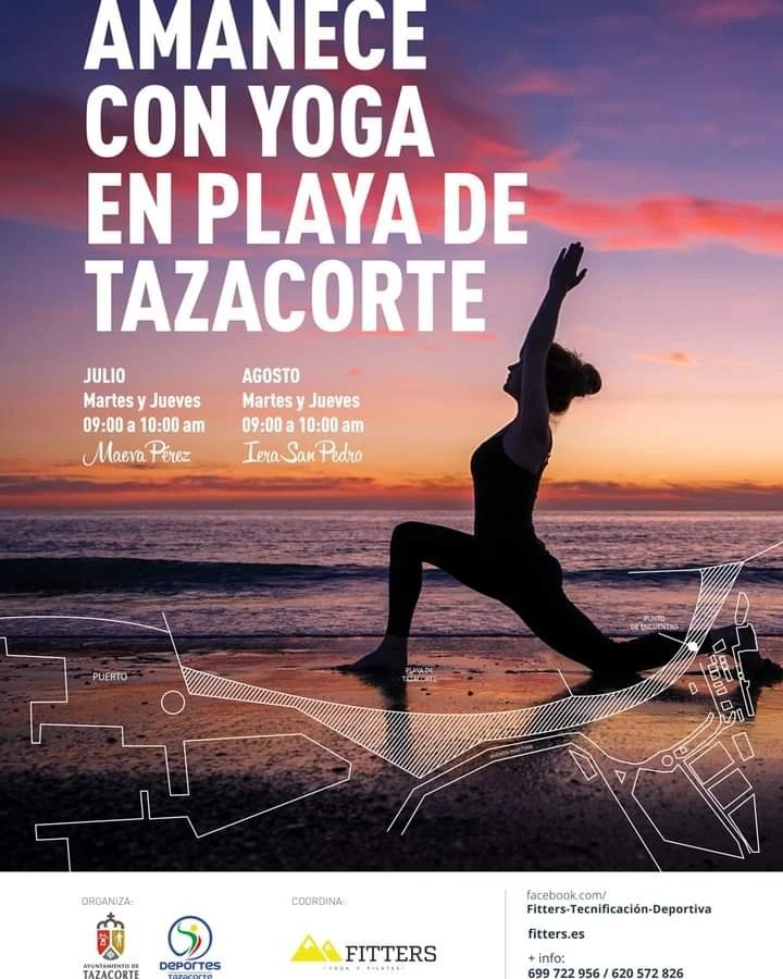 Amanece con Yoga en la playa de Tazacorte