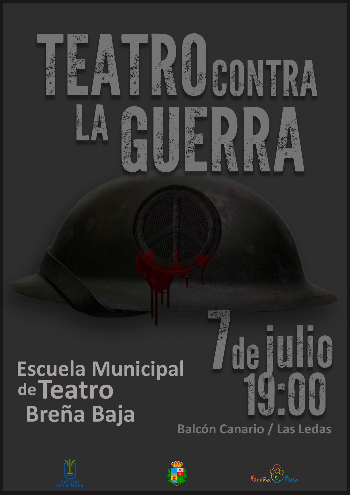 La Escuela Municipal de Teatro de Breña Baja presenta "Teatro contra la guerra"