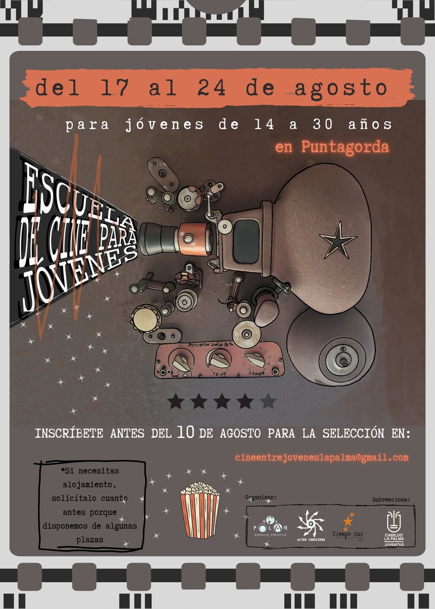 Escuela de cine para jóvenes en Puntagorda