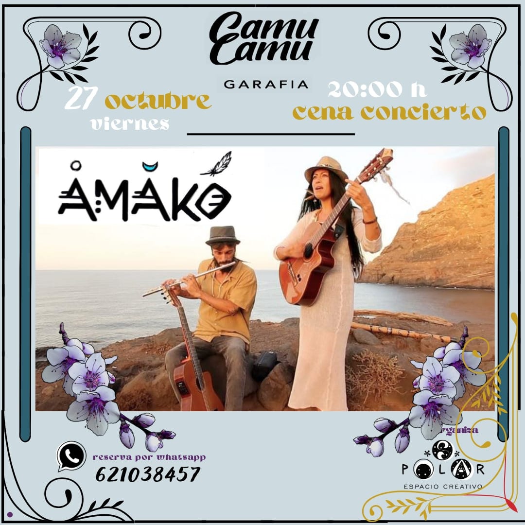 Cena concierto en el Camu Camu