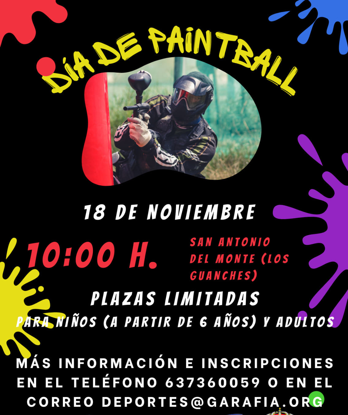 Jornada de 'paintball' en San Antonio del Monte