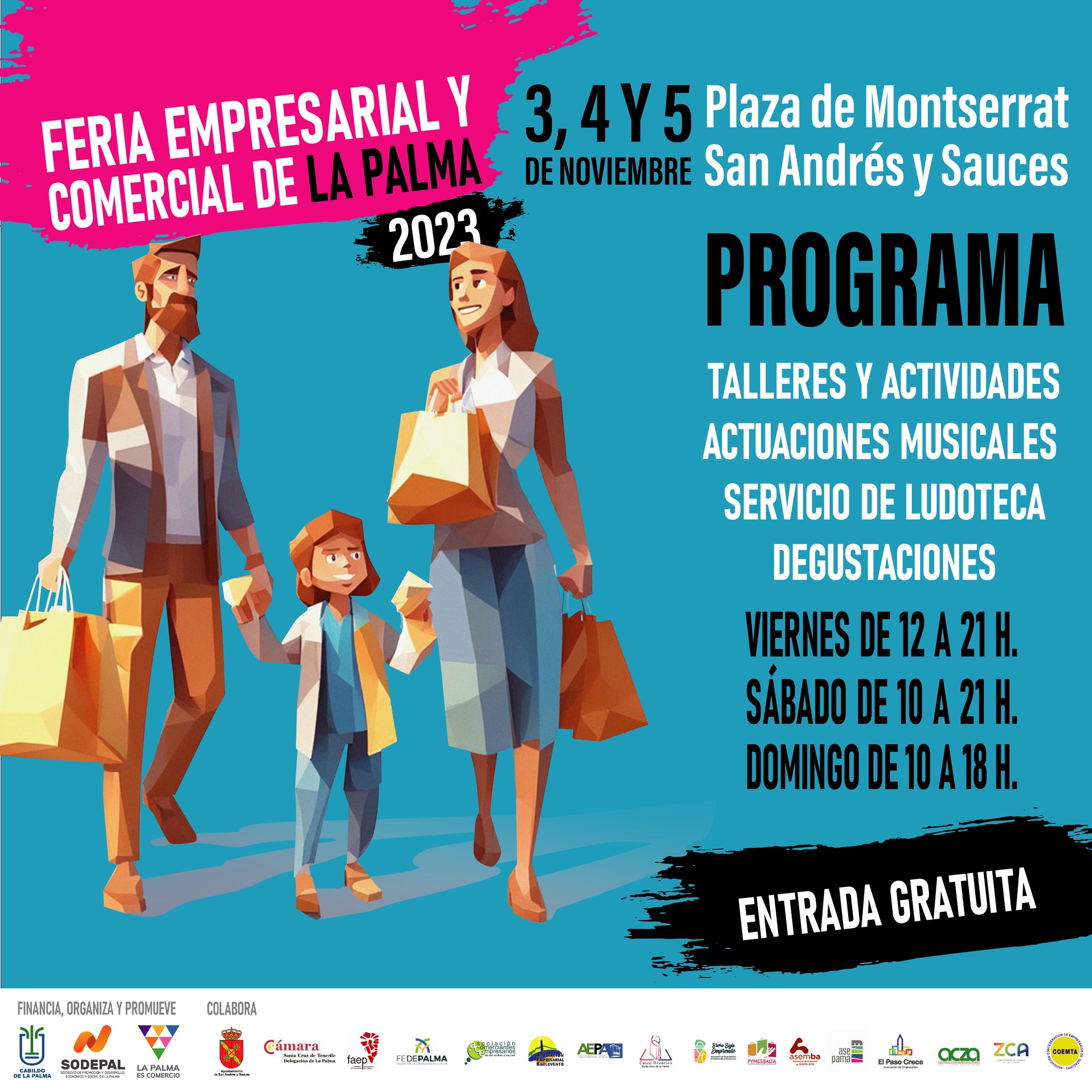 San Andrés y Sauces acoge la Feria Empresarial y Comercial de La Palma