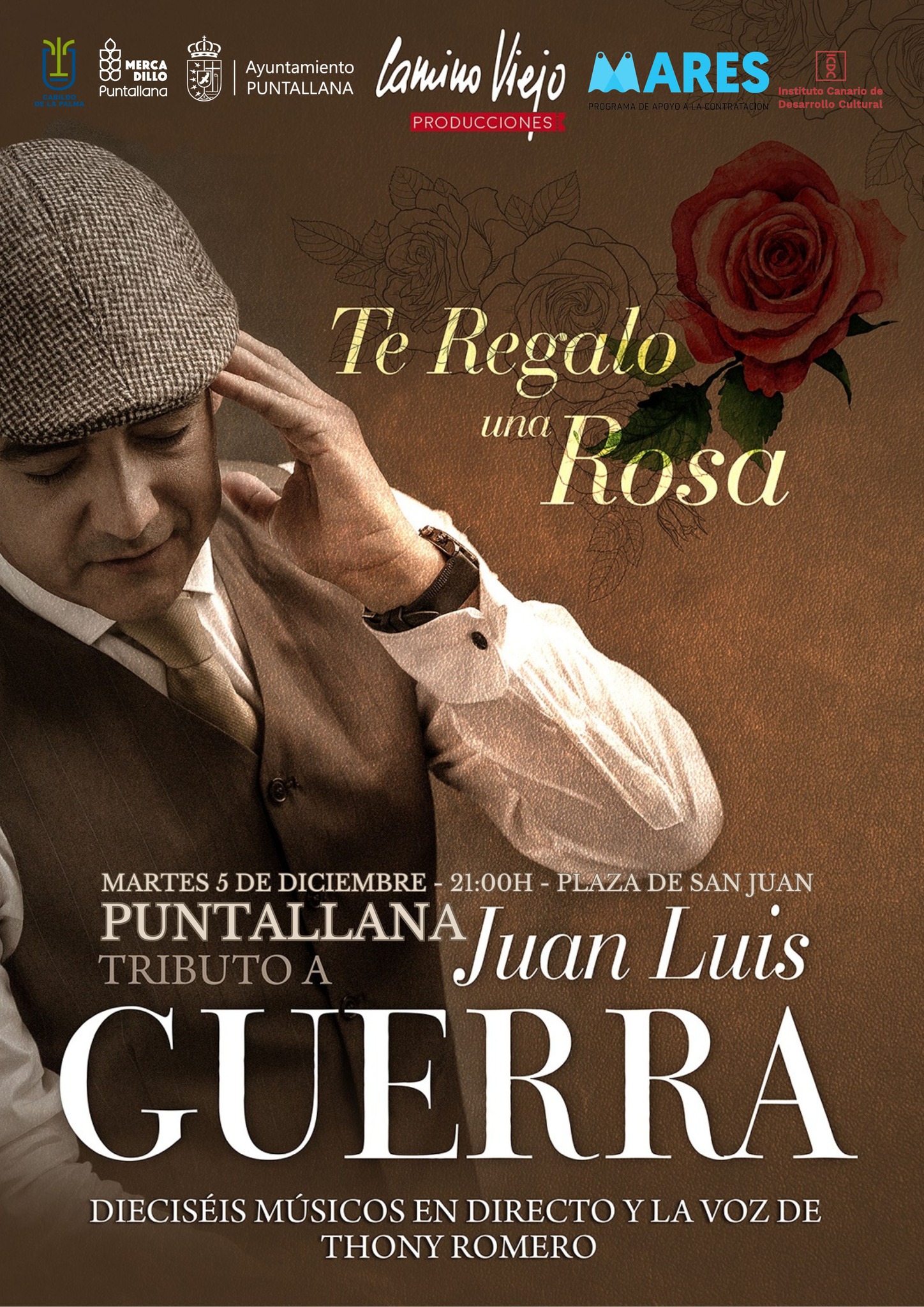 «Te regalo una rosa»: Tributo a Juan Luis Guerra en Puntallana