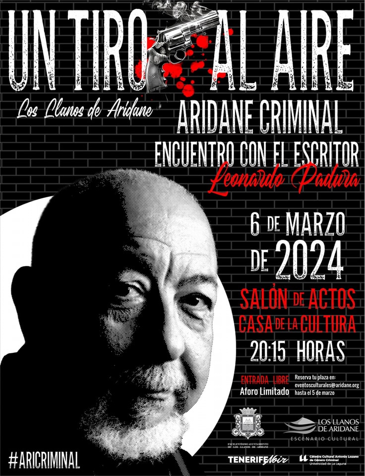Leonardo Padura protagoniza la primera entrega de 'Un tiro al aire' de Aridane Criminal