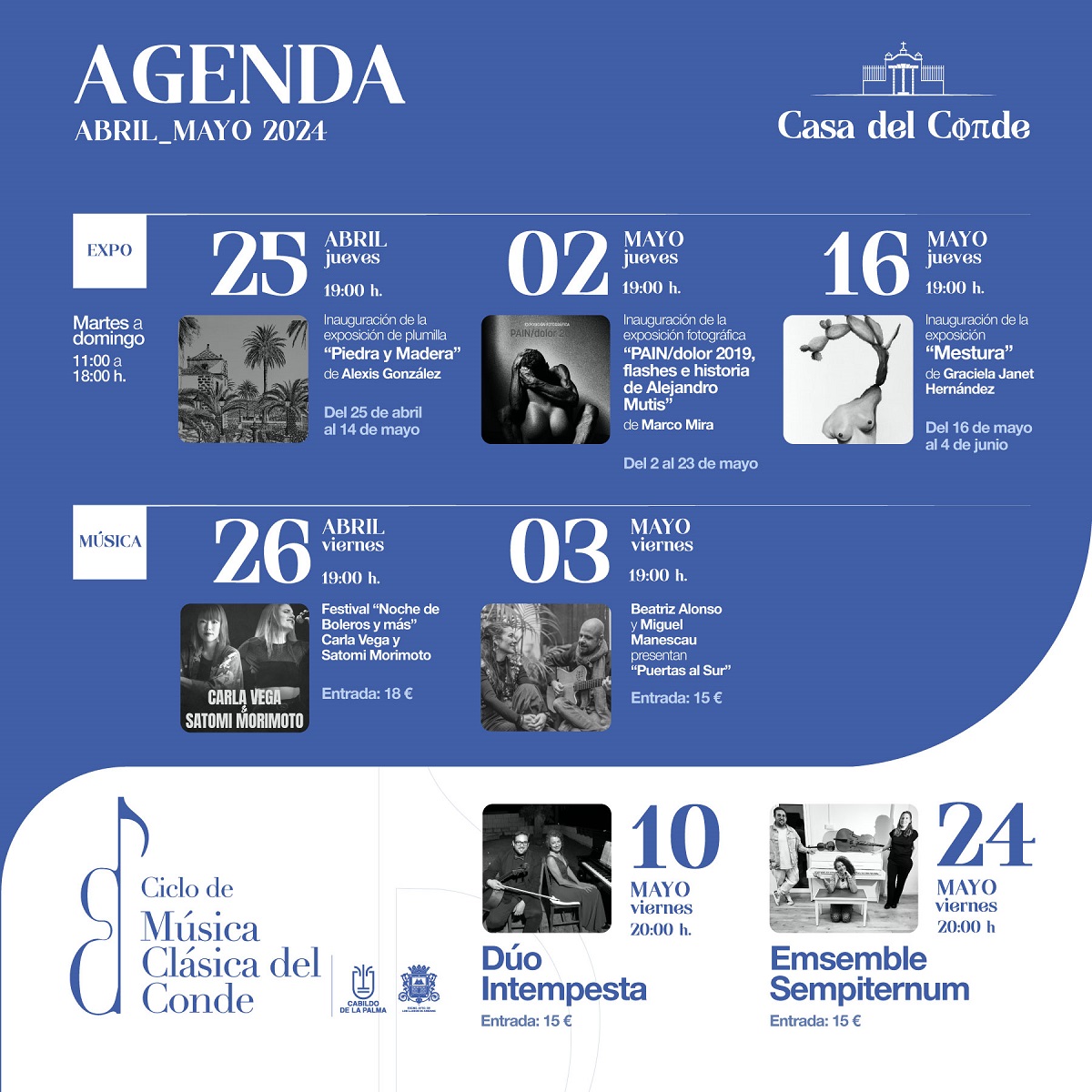 Agenda Cultural Casa del Conde - Los Llanos de Aridane
