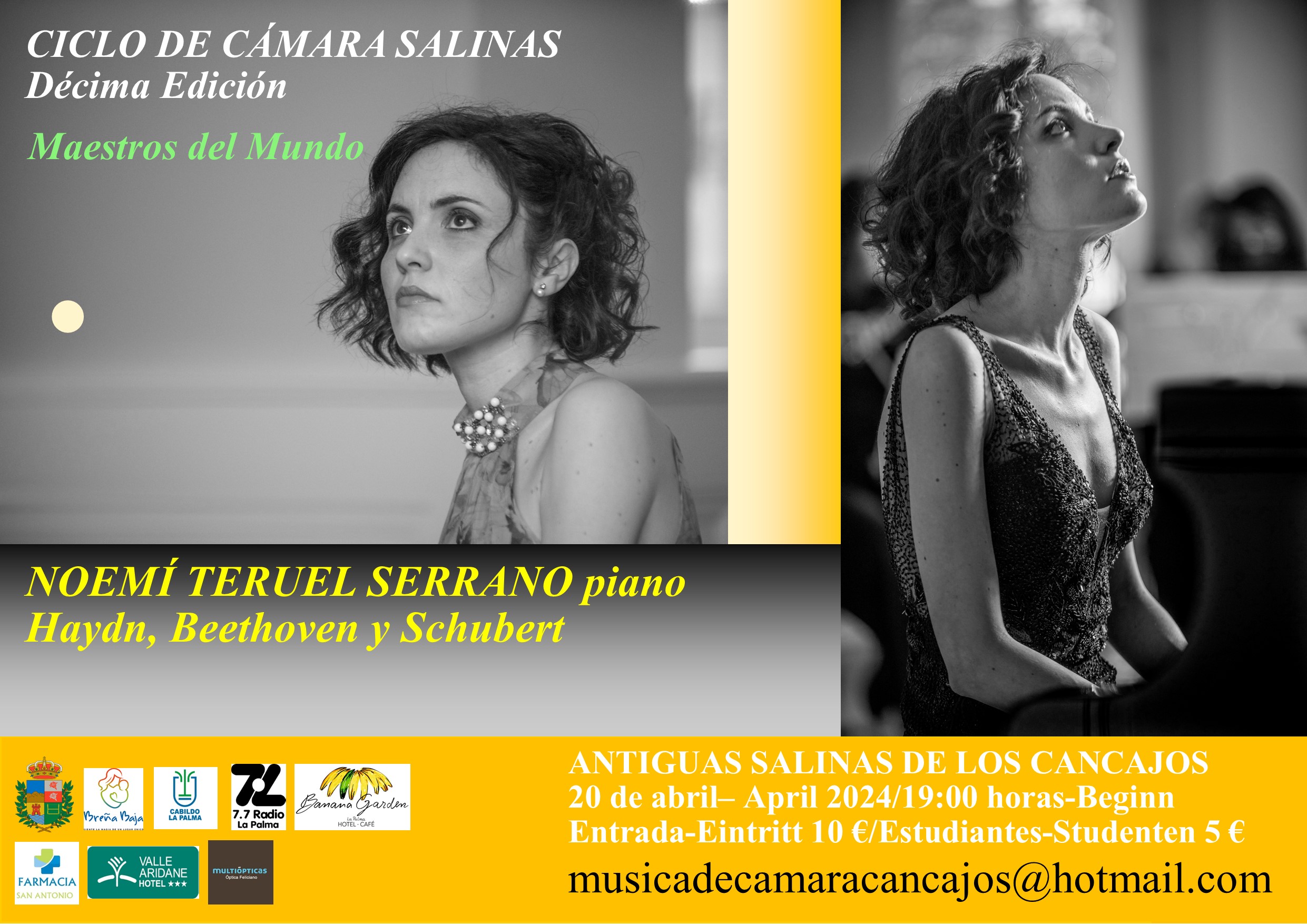 Concierto “Maestros del Mundo”, con Noemi Teruel Serrano