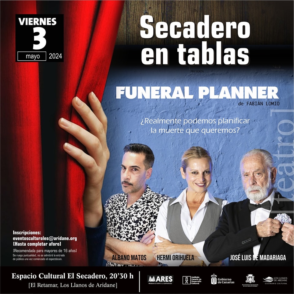 La obra "Funeral Planner" en El Secadero de Los Llanos de Aridane