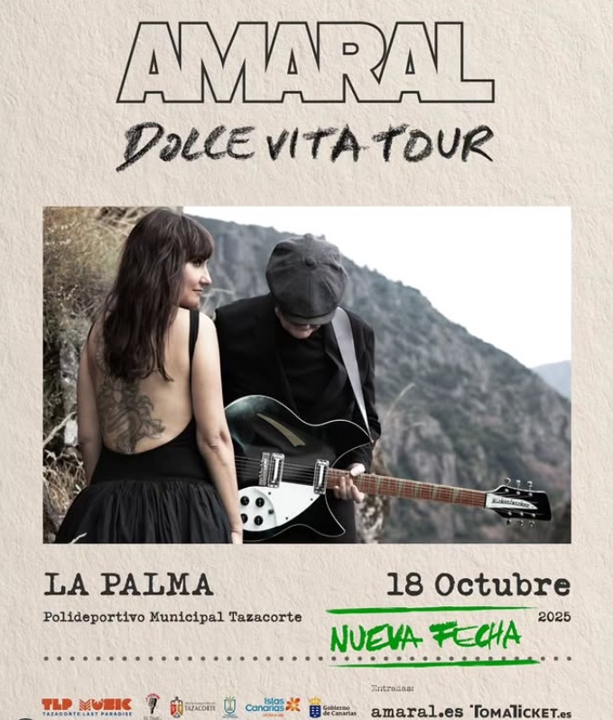 Amaral en La Palma- CAMBIO DE FECHA