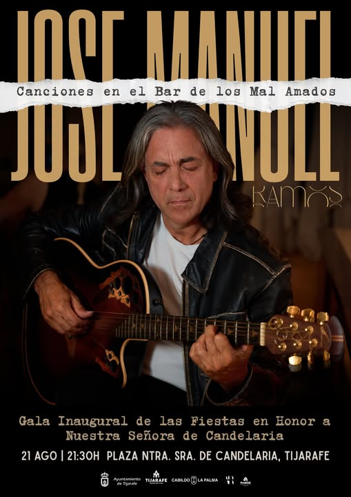 José Manuel Ramos presenta “Canciones en el Bar de los Mal Amados”, en Tijarafe