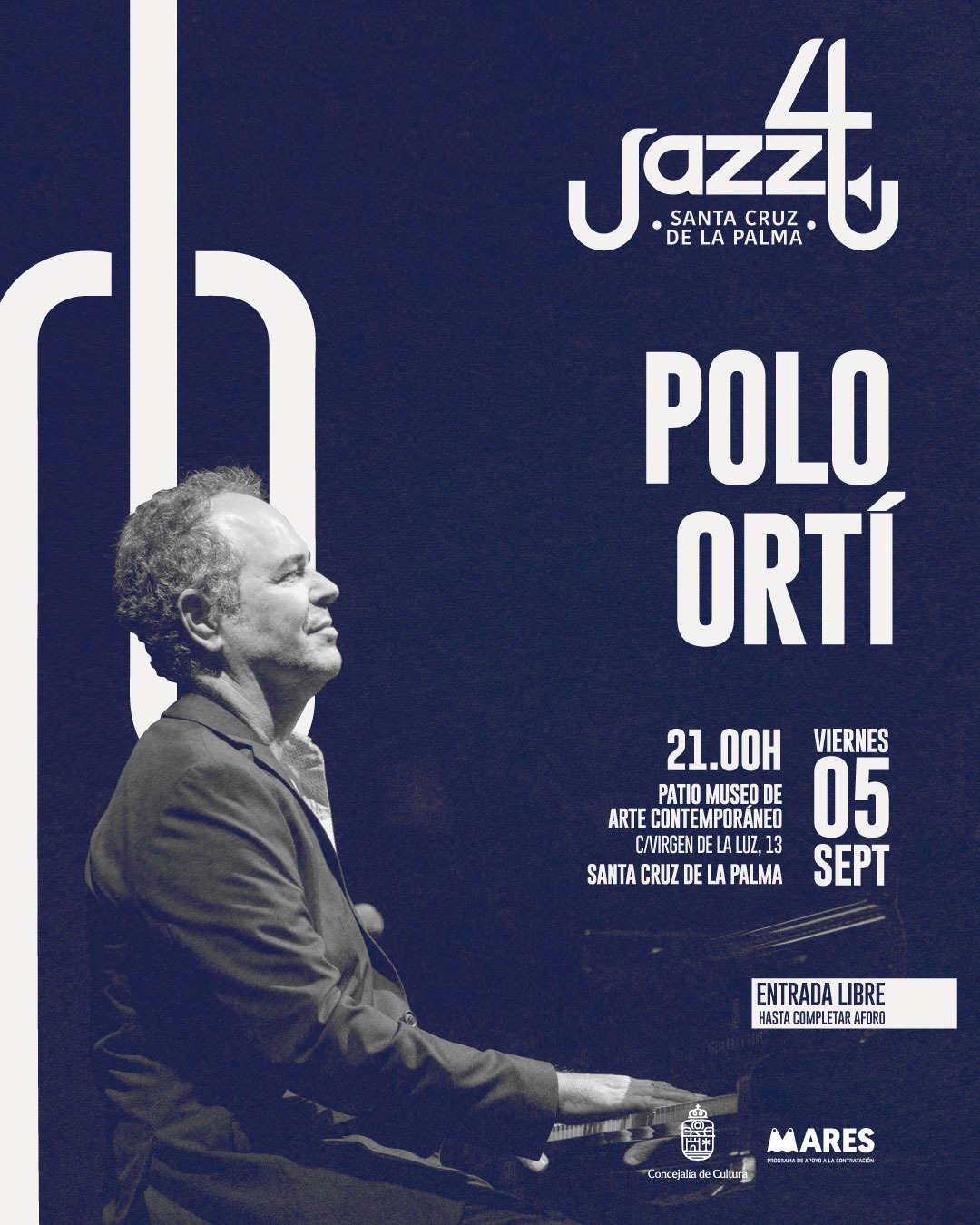 Polo Ortí en concierto, en Santa Cruz de La Palma