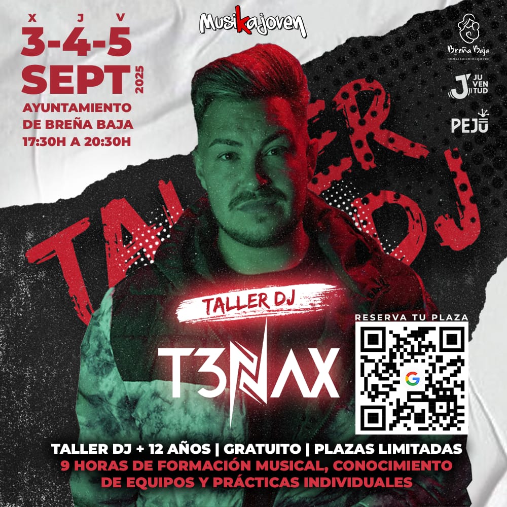 T3NAX imparte un taller de DJ