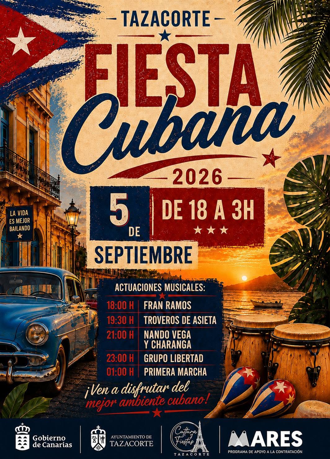 Fiesta cubana en Tazacorte