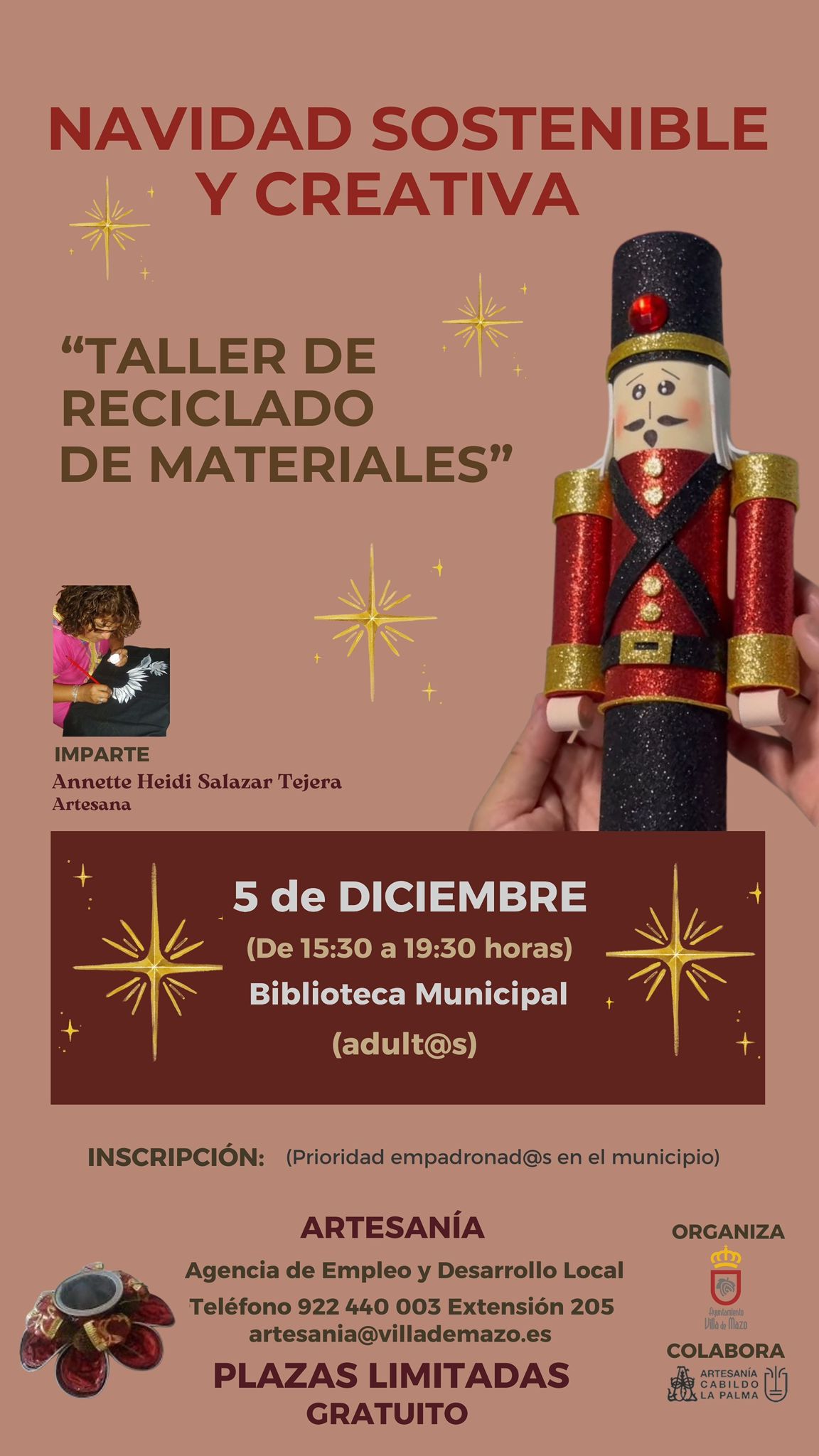 Taller «Navidad sostenible y creativa». Mazo