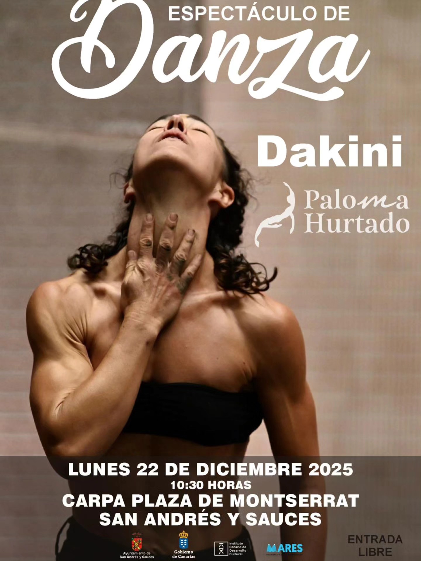 "Dakini": danza con Paloma Hurtado, en San Andrés y Sauces