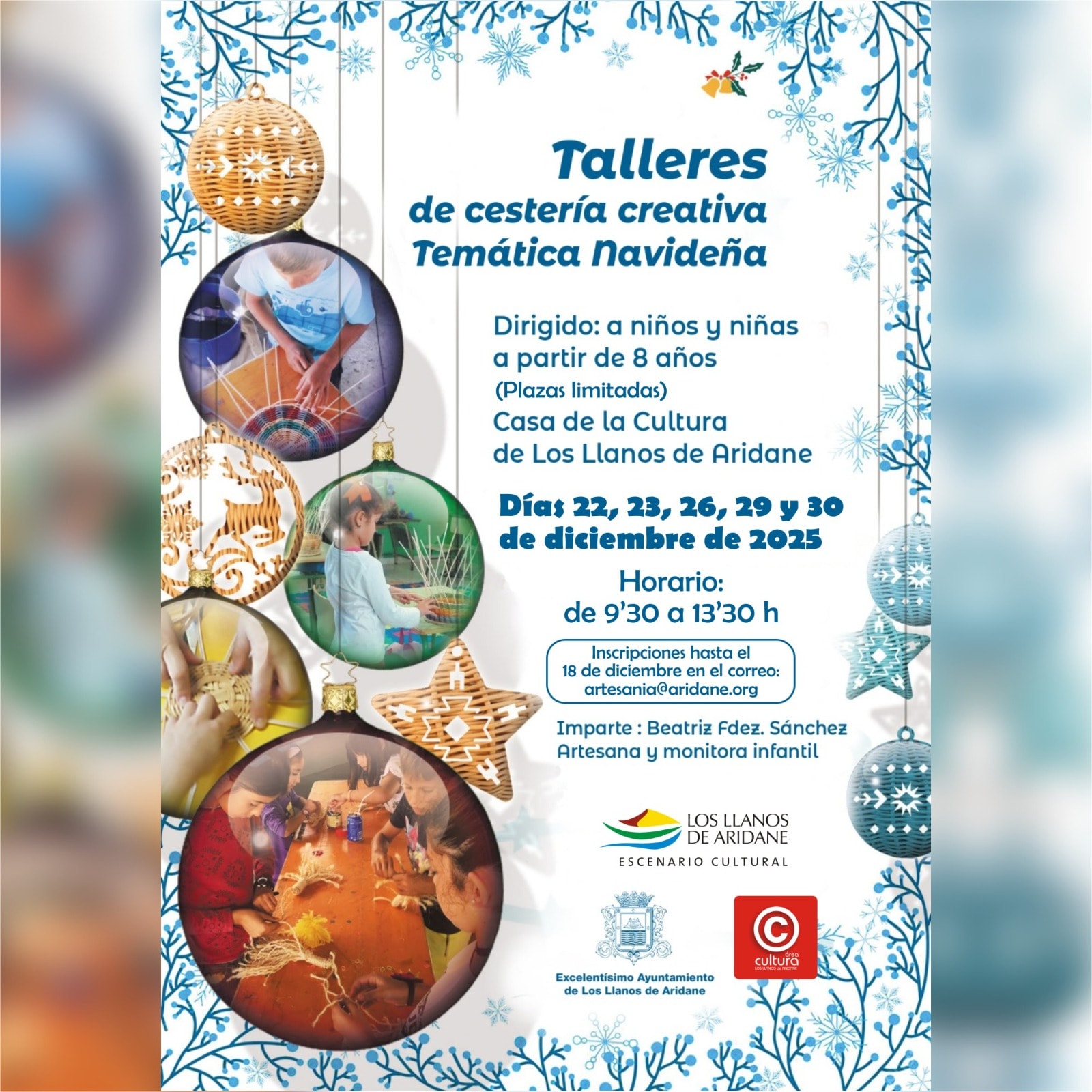 Talleres de cestería creativa para niños