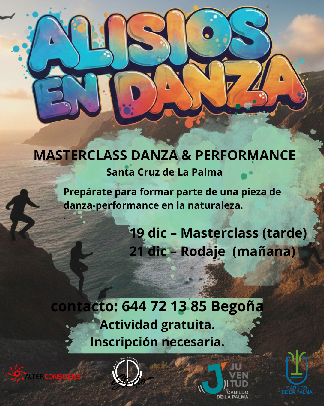 Masterclass de danza-performance y rodaje artístico en Santa Cruz de La Palma