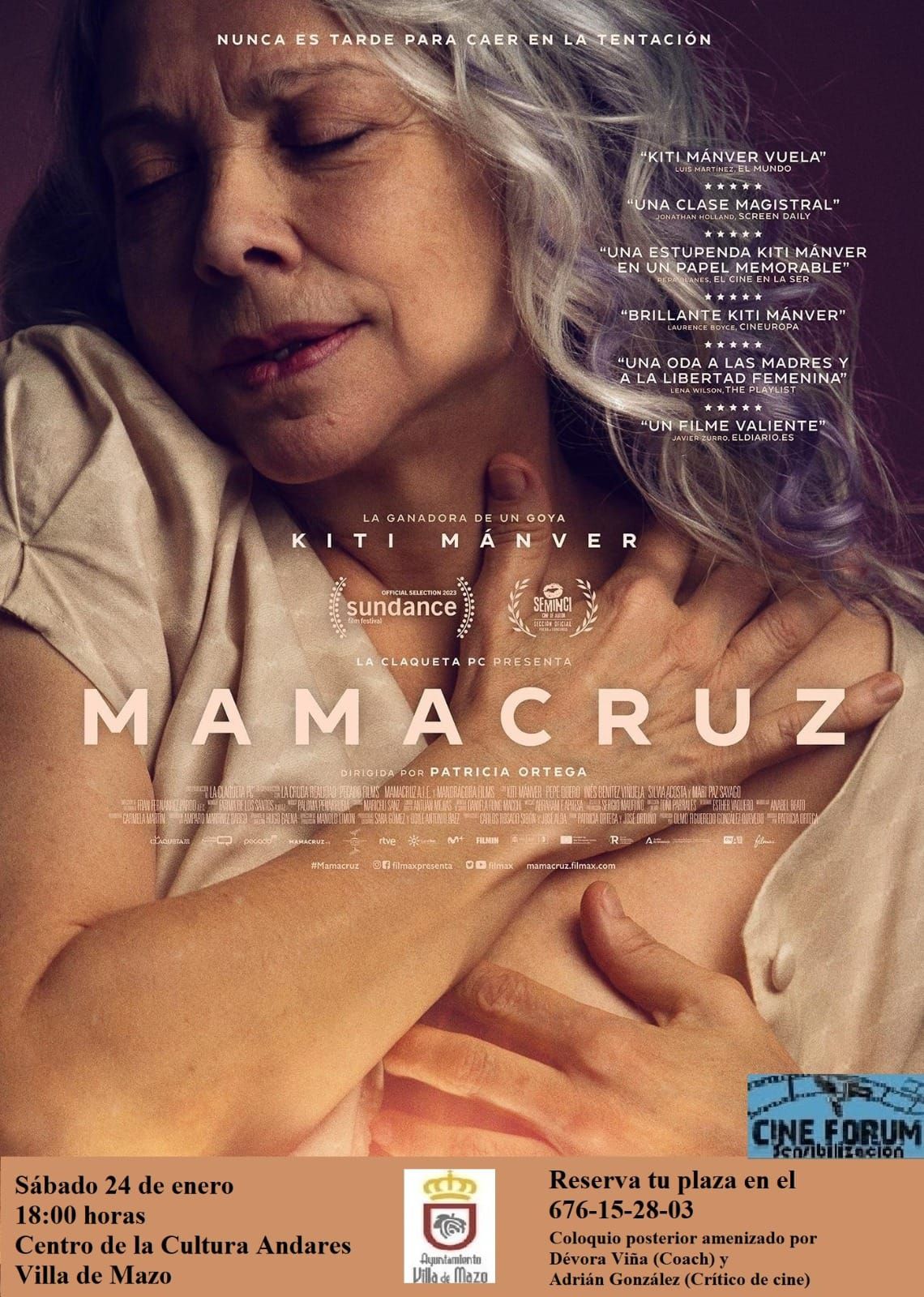 Cine forum en Mazo con la película "Mamacruz"