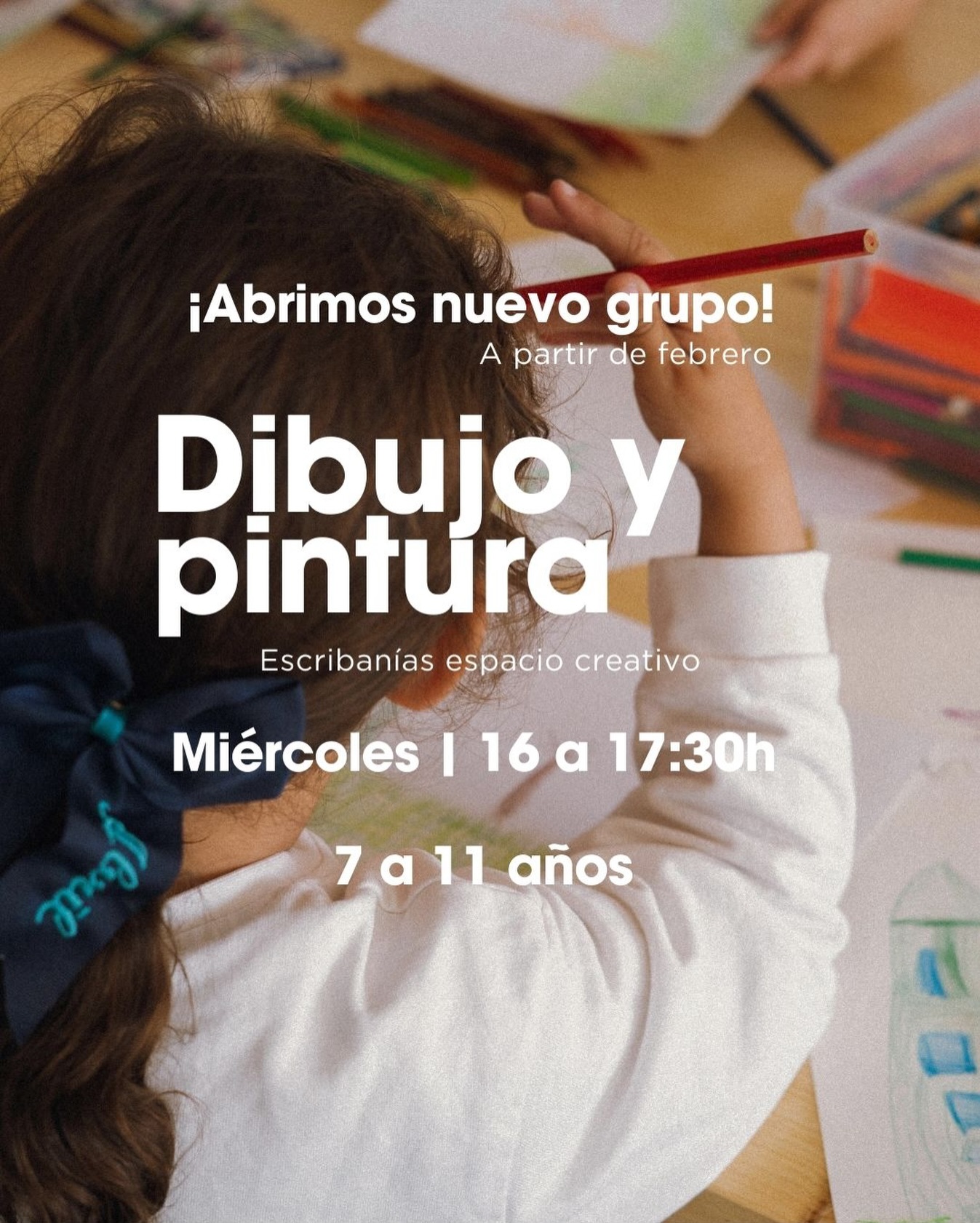 Clases de dibujo y pintura para niños en Escribanías Taller