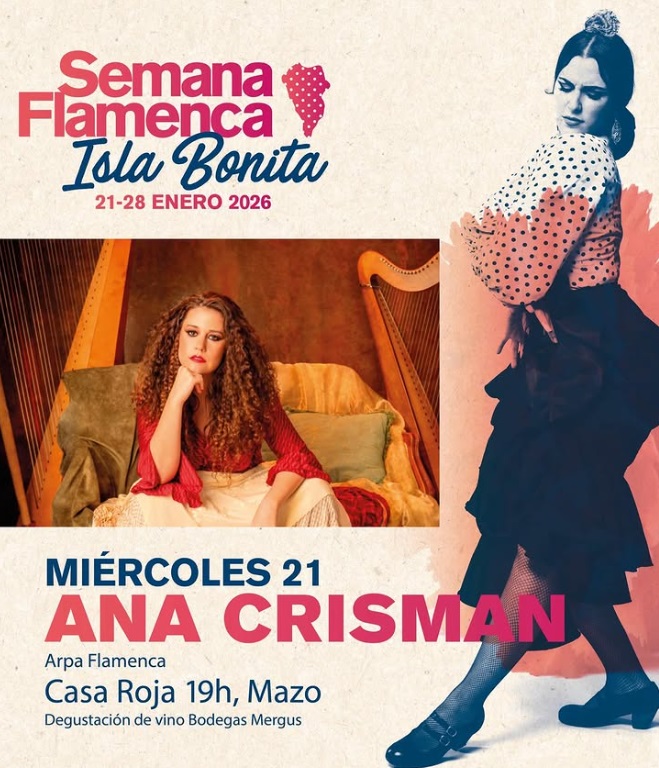 Ana Crismán, flamenco con arpa (Semana Flamenca Isla Bonita)