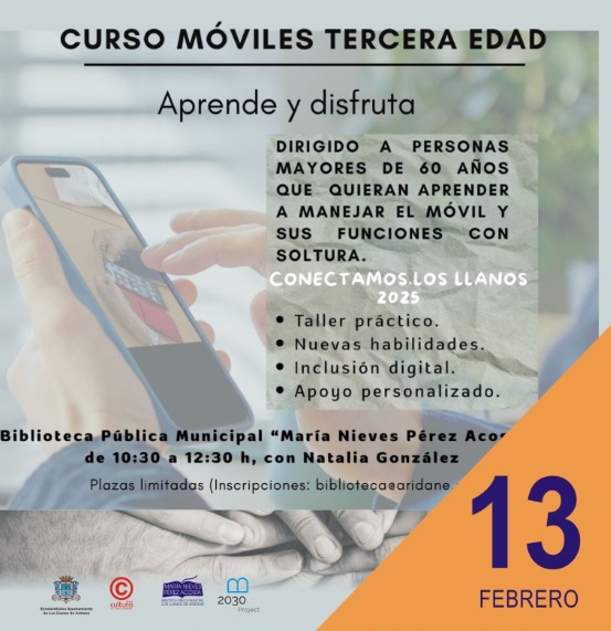 Curso "móviles para tercera edad"