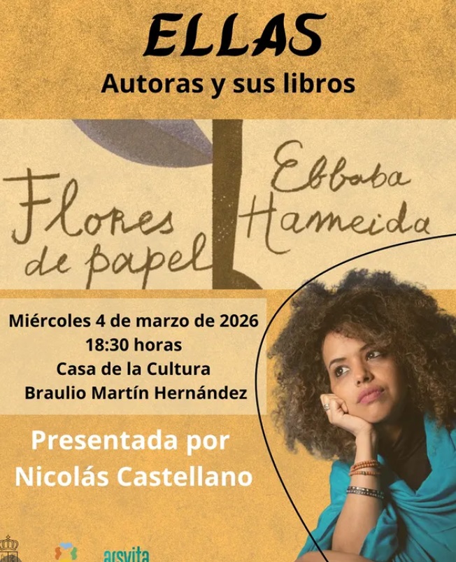 Presentación del libro "Flores de papel" de Ebbaba Hameida