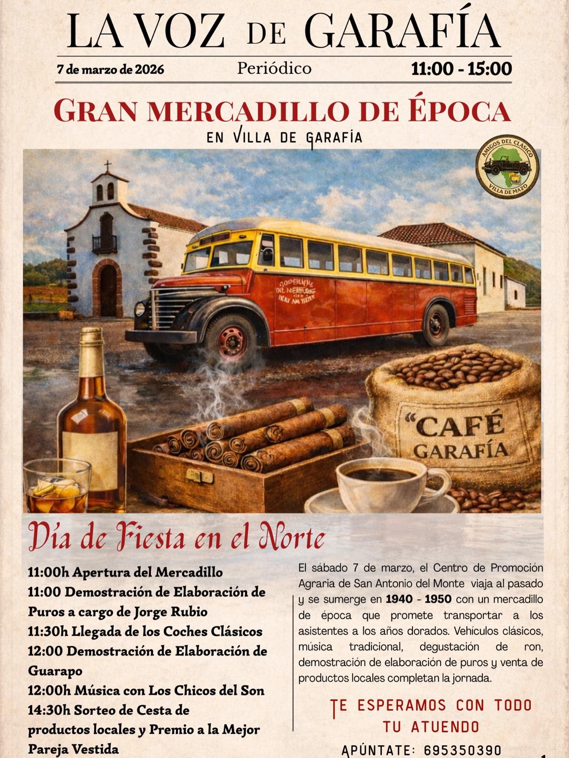 Mercadillo de época en Garafía