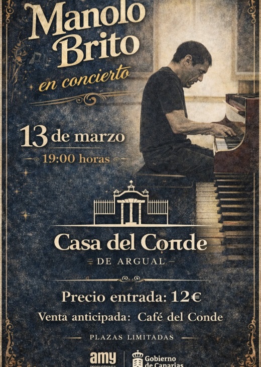 Concierto del palmero Manolo Brito en La Casa del Conde