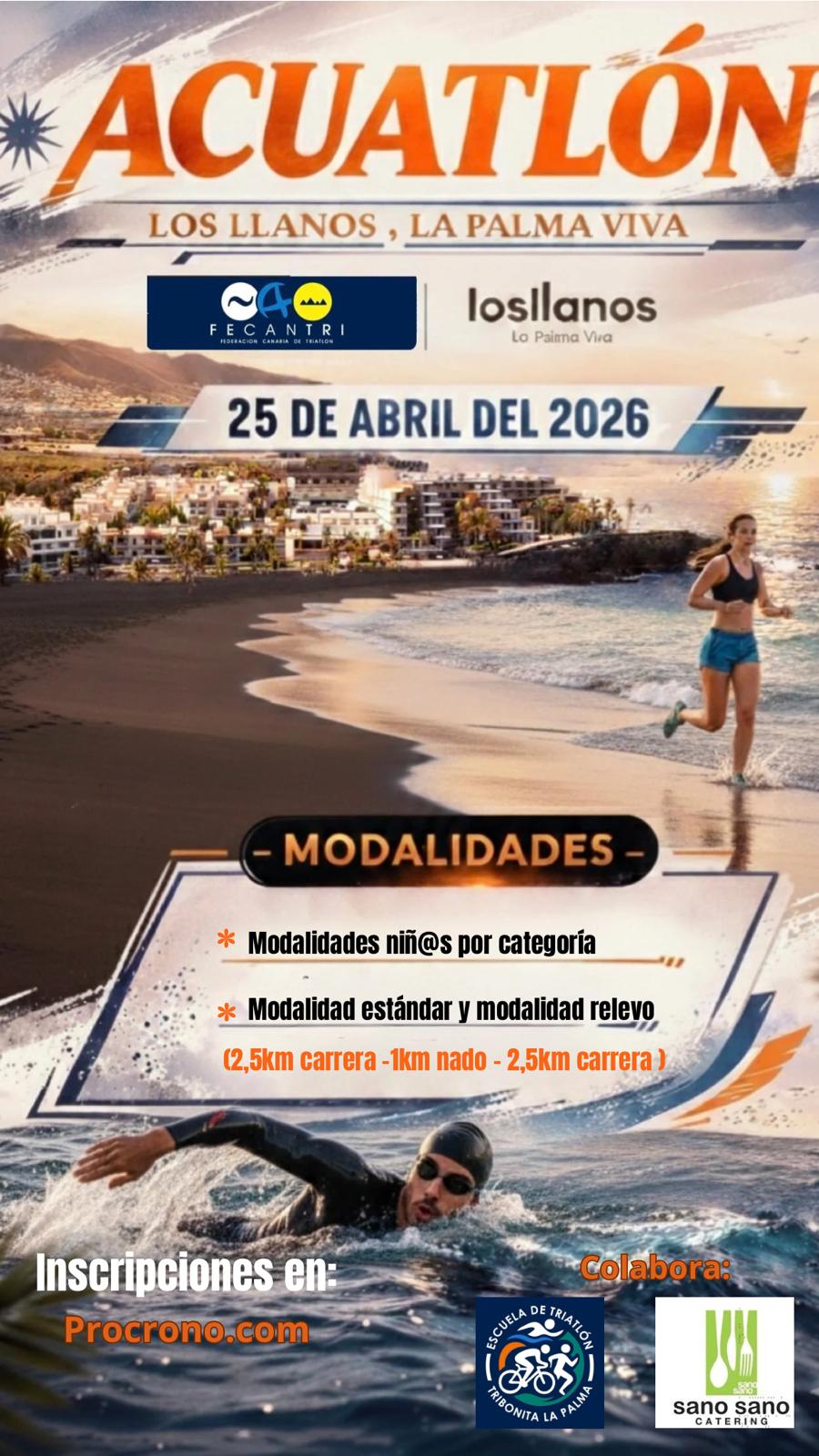 Primer Acuatlón Los Llanos, La Palma Viva