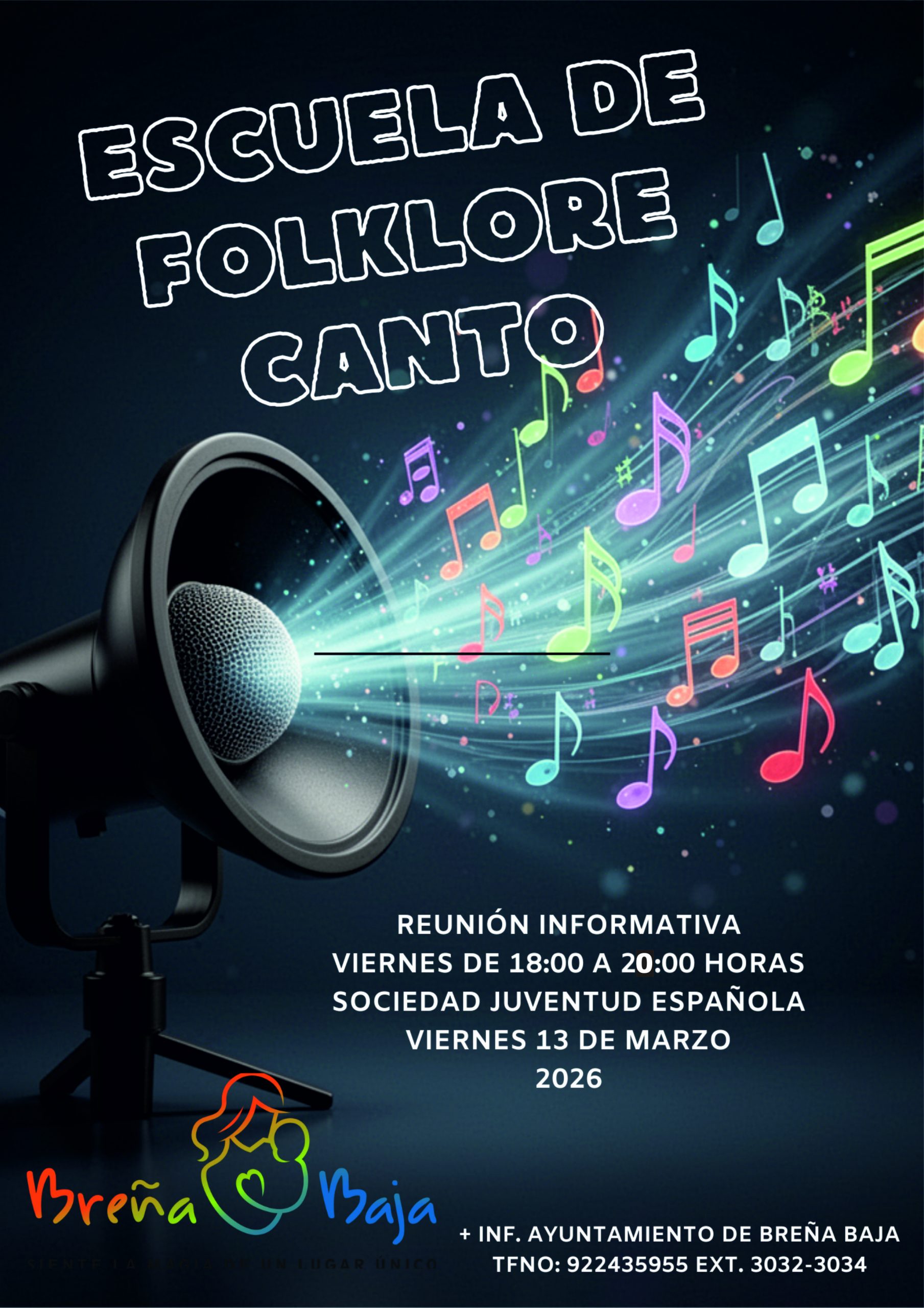 Clases de Canto de la Escuela de Folklore de Breña Baja