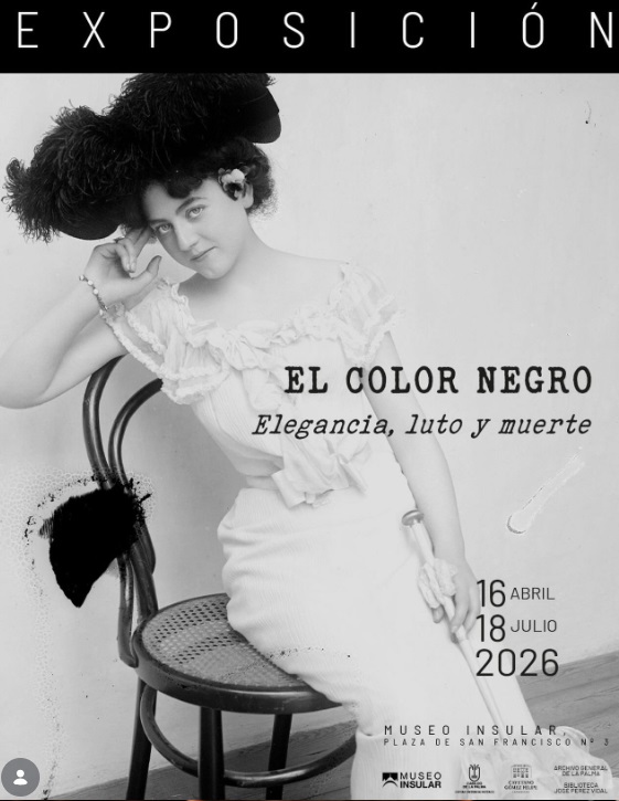 Exposición "El color negro: elegancia, luto y muerte", en el Museo Insular