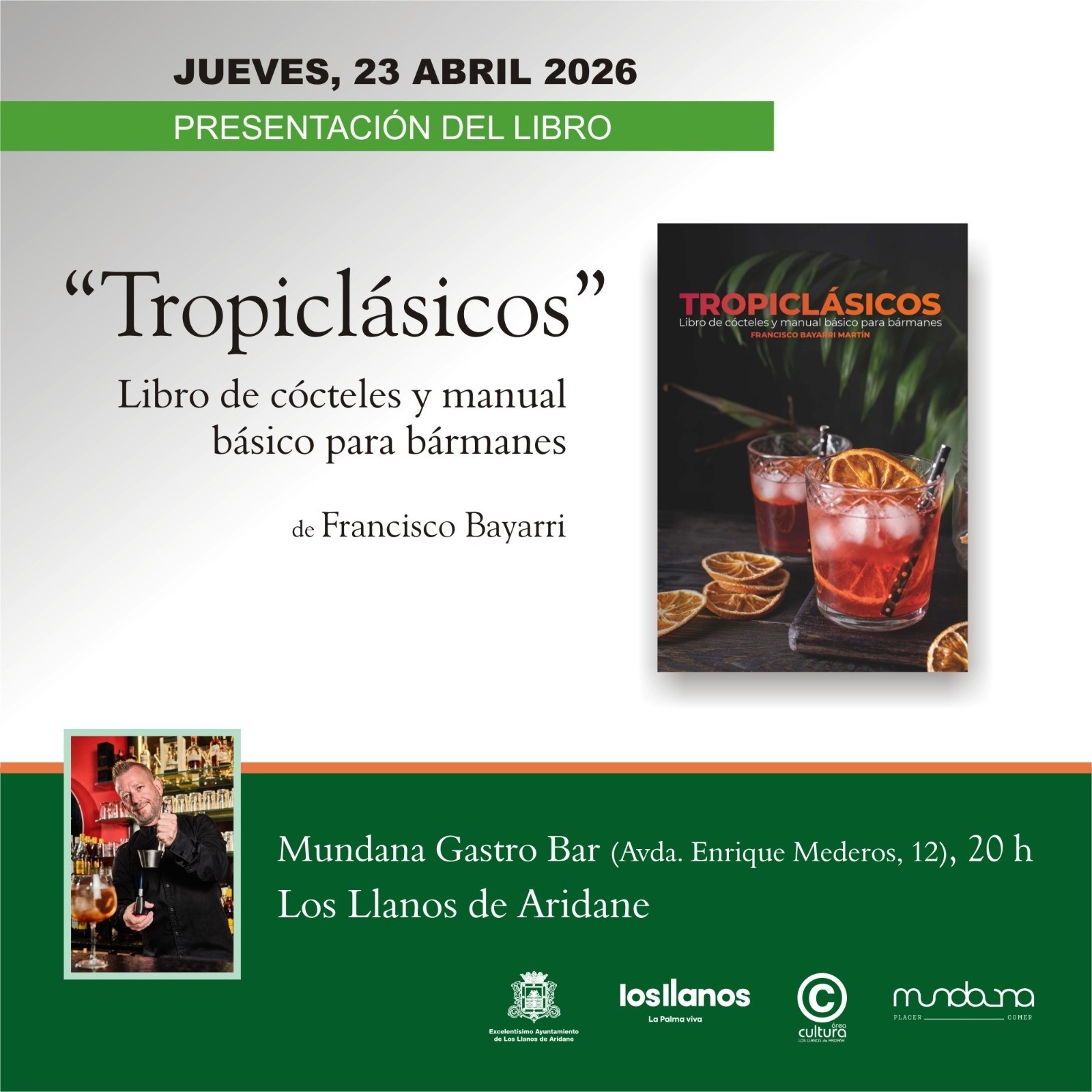 Presentación del libro "Tropiclásicos" (manual básico para bármanes)