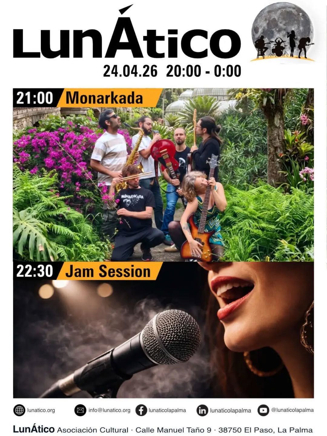 Monarkada en Lunático La Palma