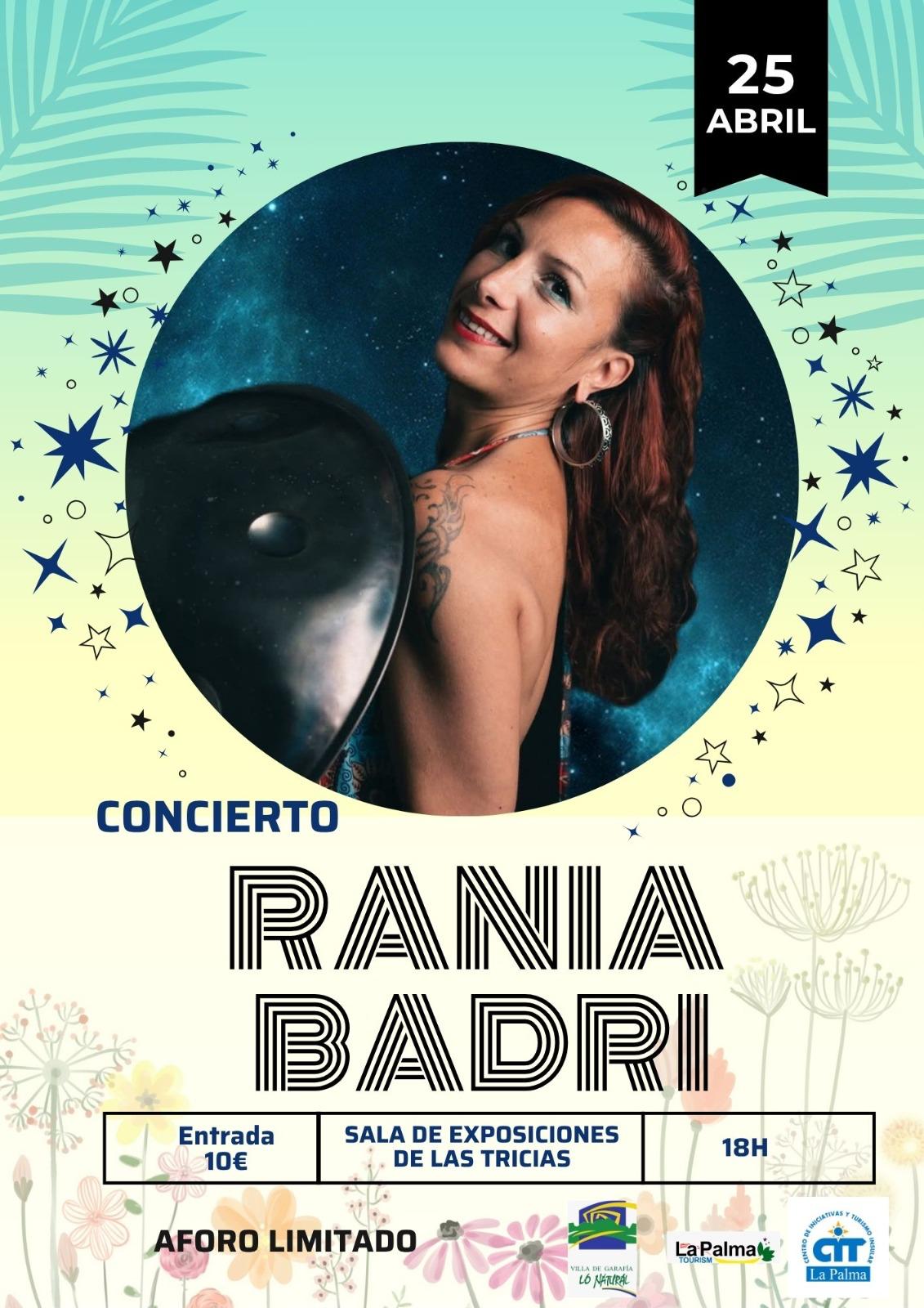 Concierto de Rania Badri en la Sala de Exposiciones de Las Tricias