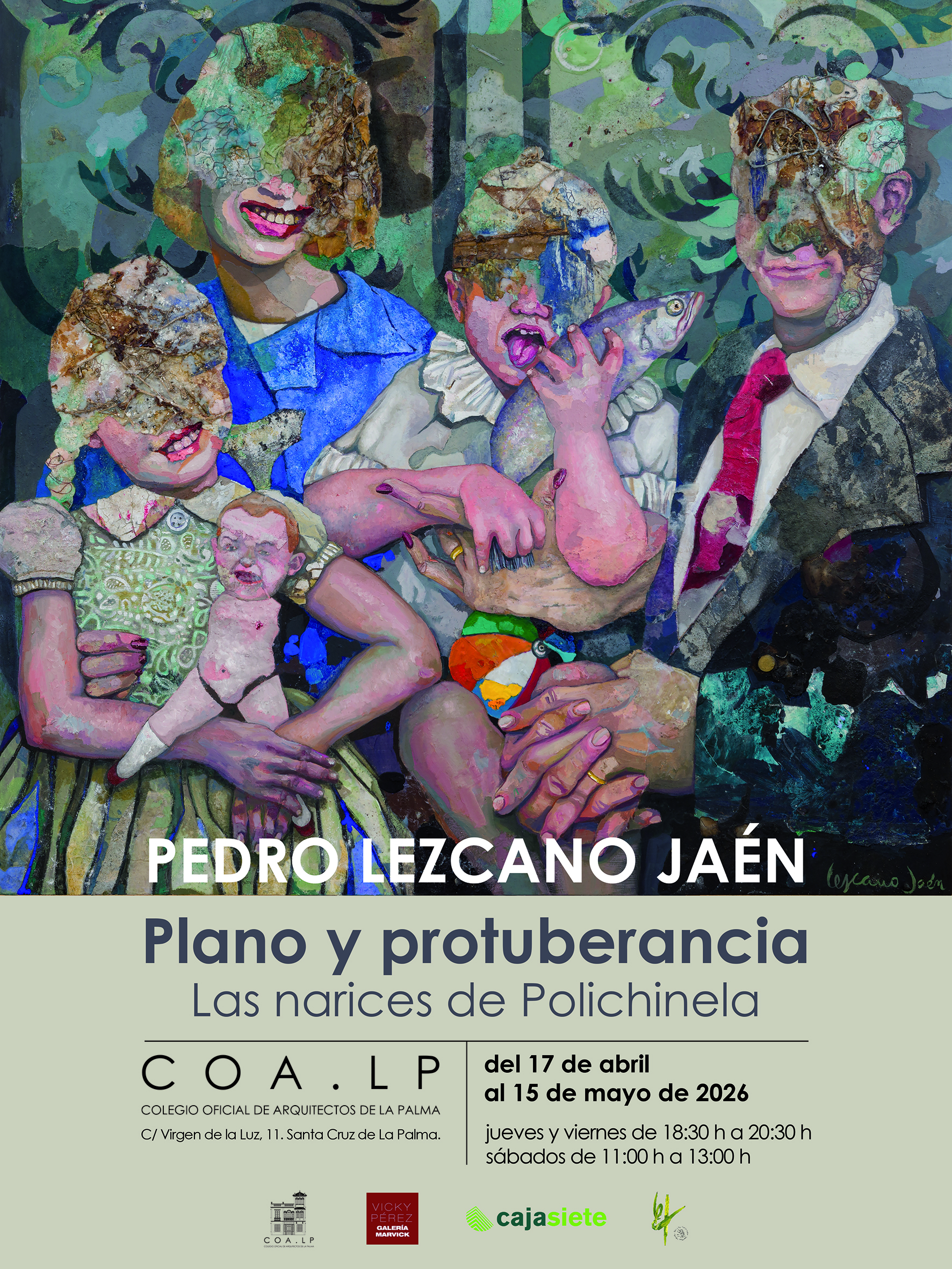 Exposición de pinturas de Pedro Lezcano Jaén en el Colegio Oficial de Arquitectos de La Palma
