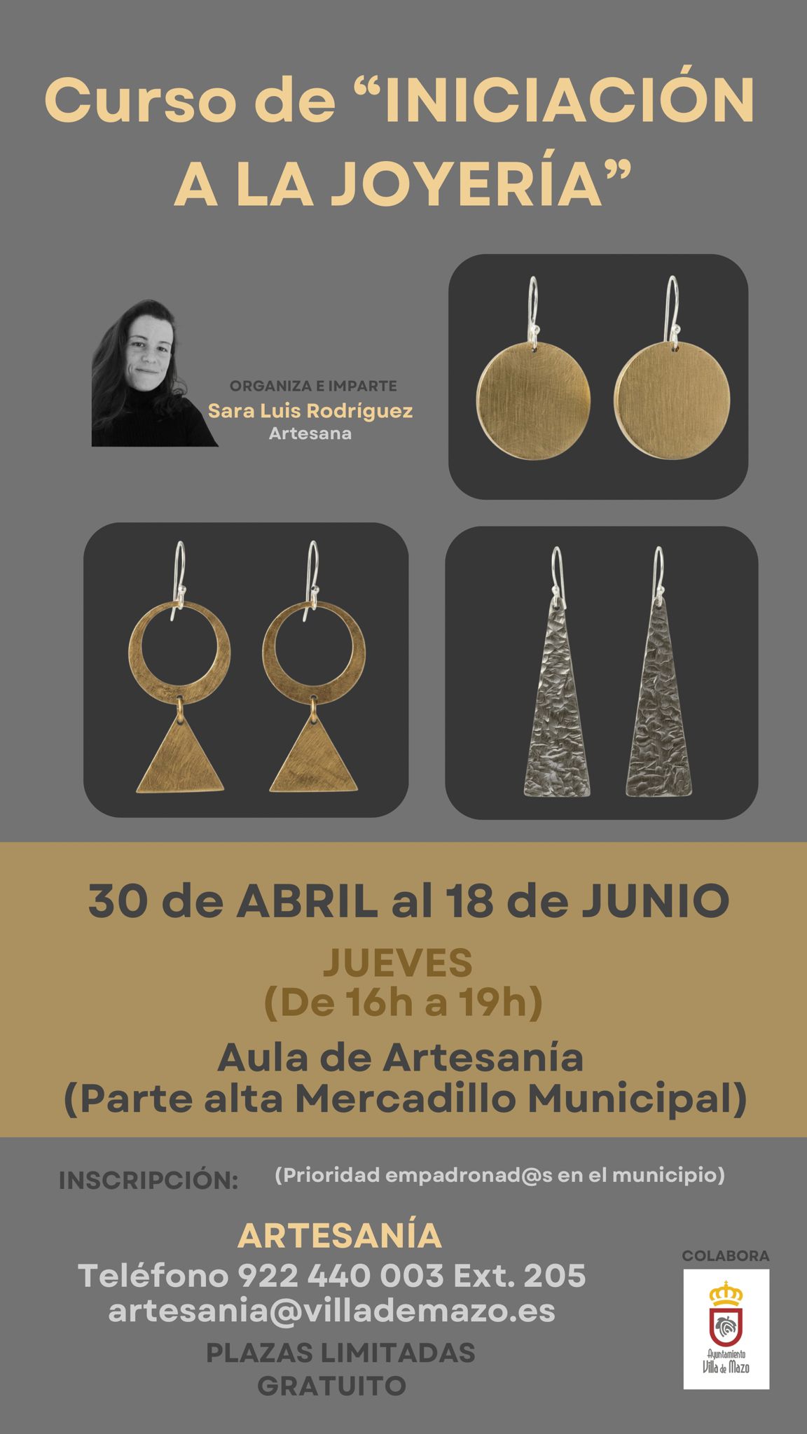 Mazo ofrece una formación de iniciación a la joyería artesanal