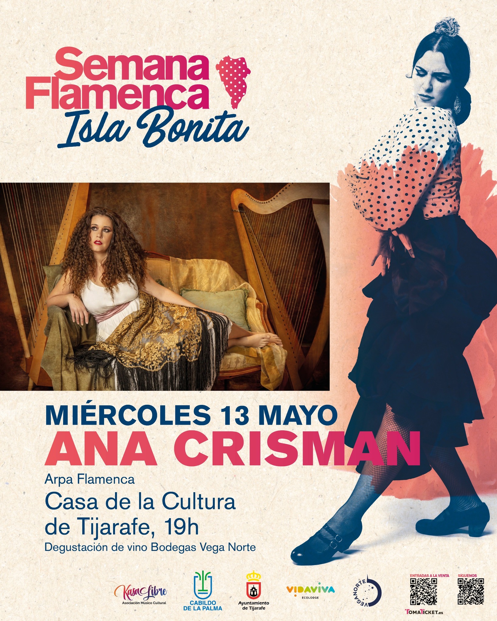 Arpa flamenca con Ana Crismán (Tijarafe)