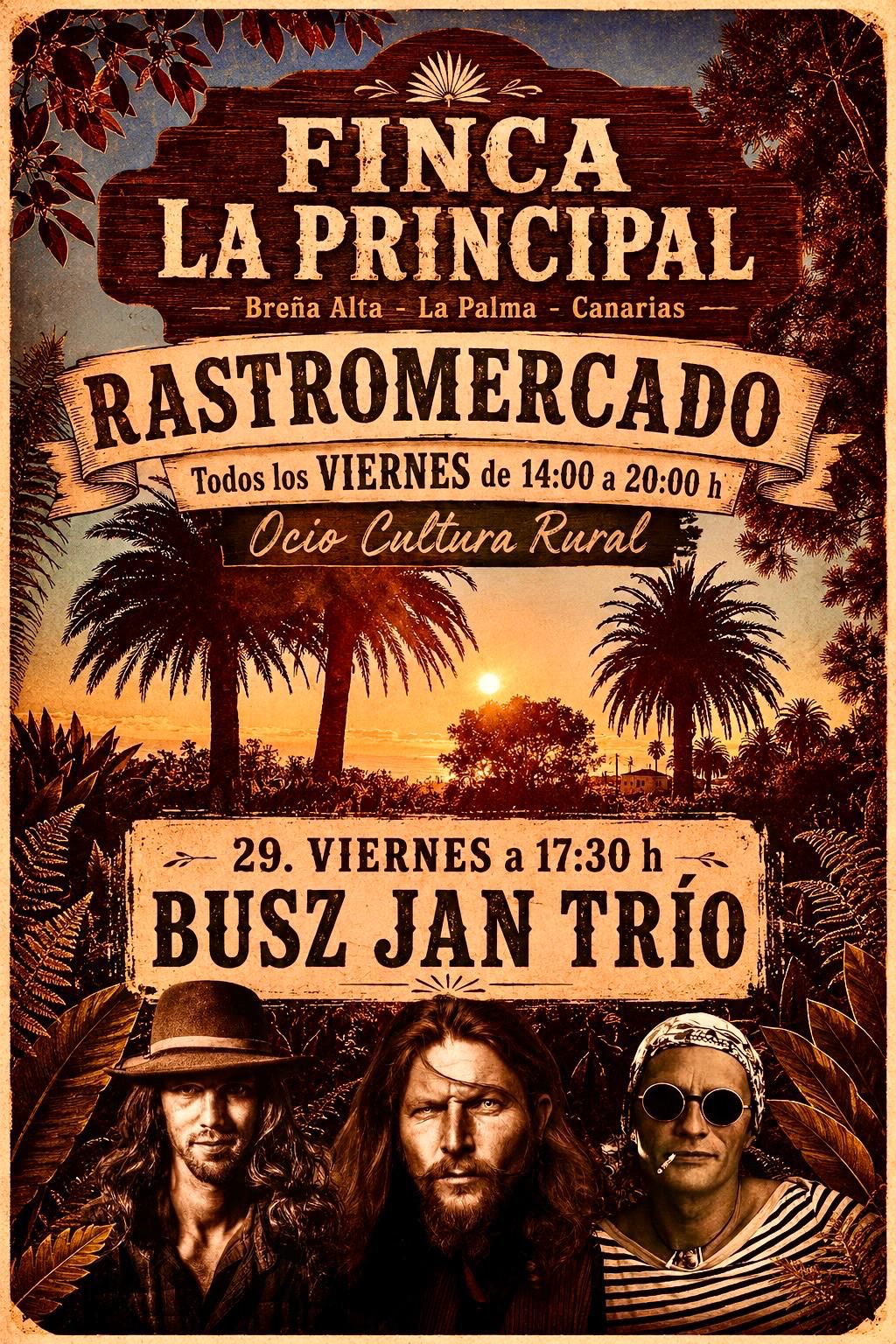 Busz Jam Trio en Finca La Principal