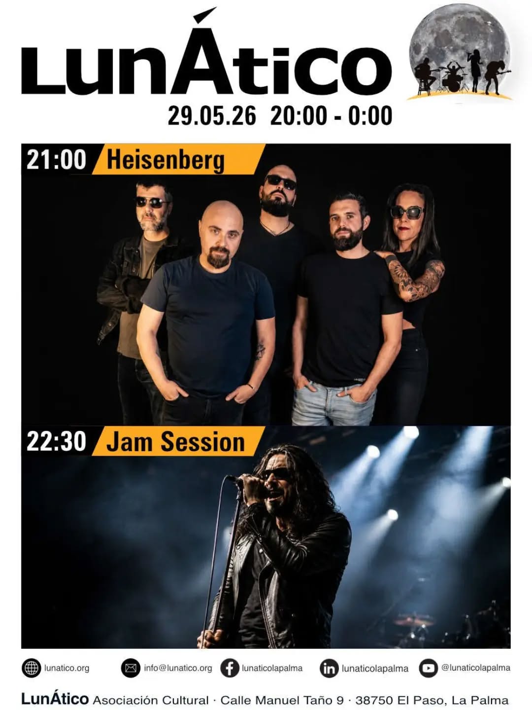 Heisenberg en concierto en Lunático