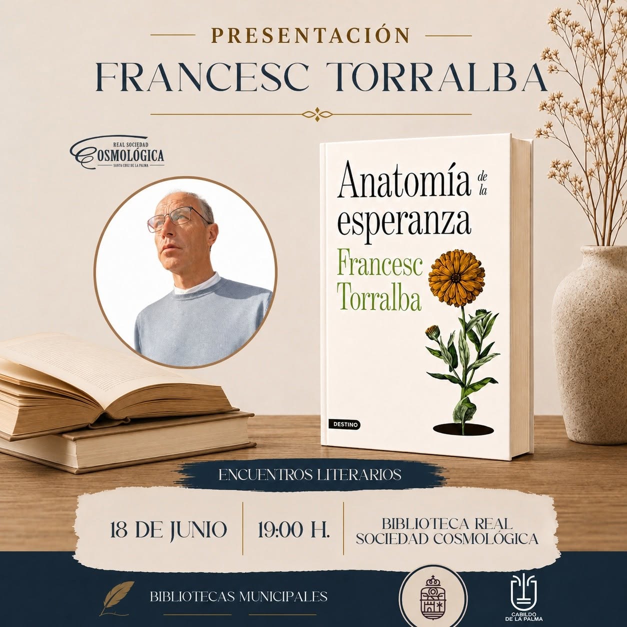 Francesc Torralba Roselló presenta "Anatomía esperanza"