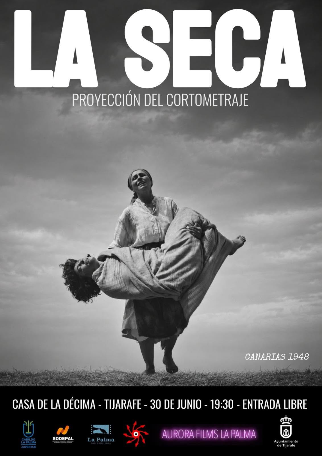 Proyección del corto "La Seca". Tijarafe