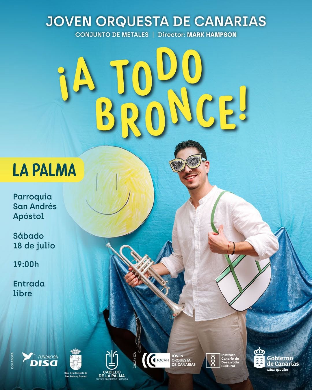 "A todo bronce" en La Palma. Una propuesta de La Joven Orquesta de Canarias.