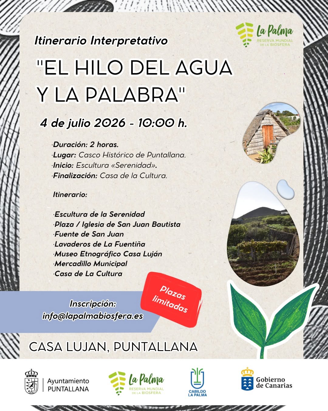Ruta etnográfica "El hilo del agua y la palabra". Puntallana