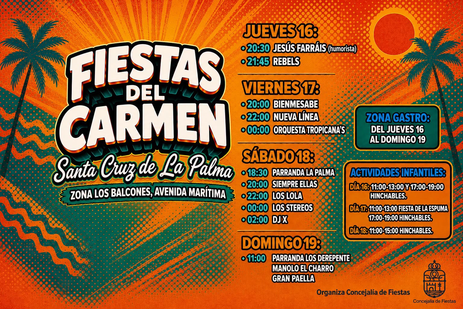 Santa Cruz de La Palma celebra las Fiestas del Carmen