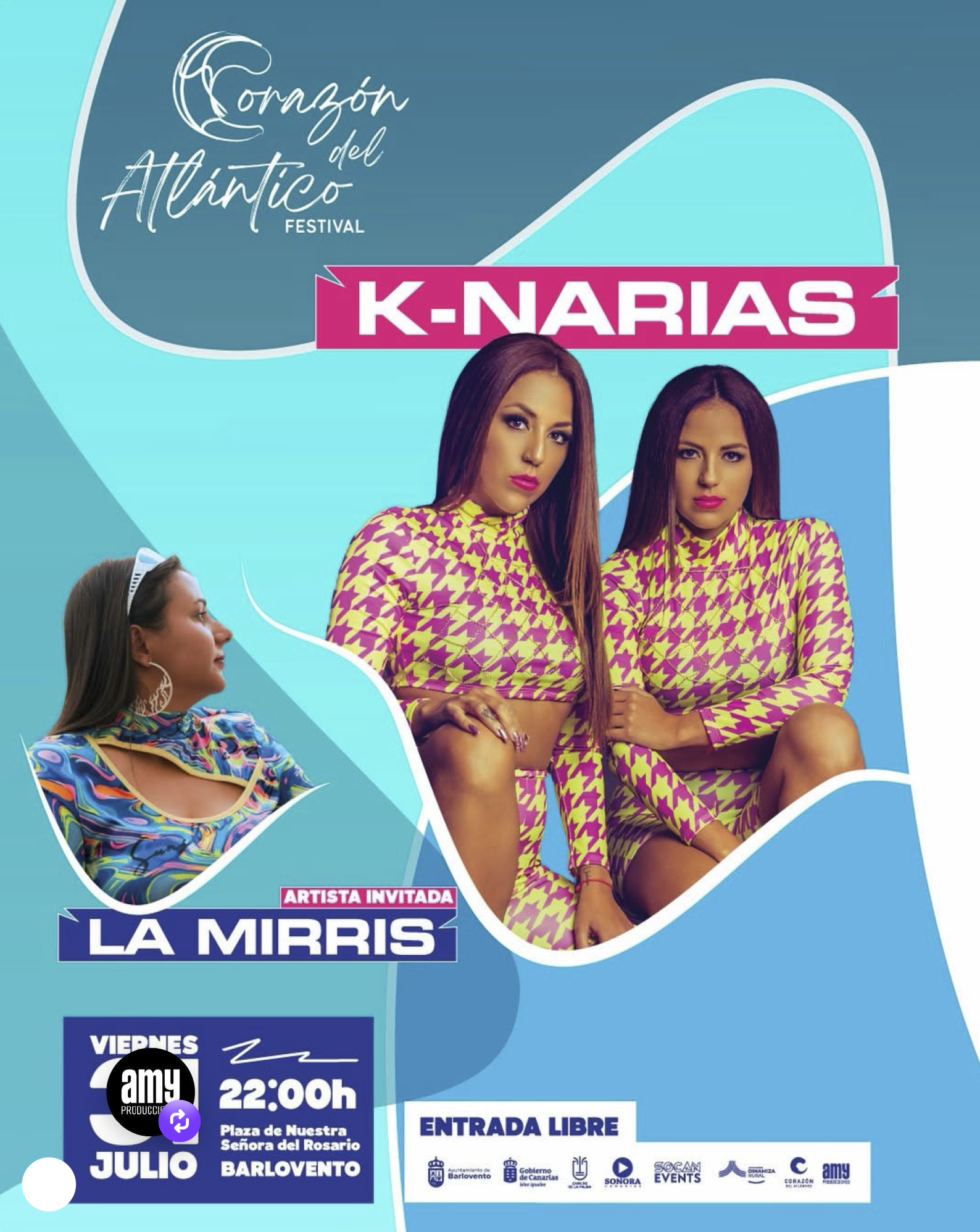 K-Narias y La Mirris en Barlovento