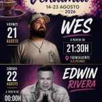 Wes DJ y Edwin Rivera en las Fiestas de la Vendímia de Fuencaliente