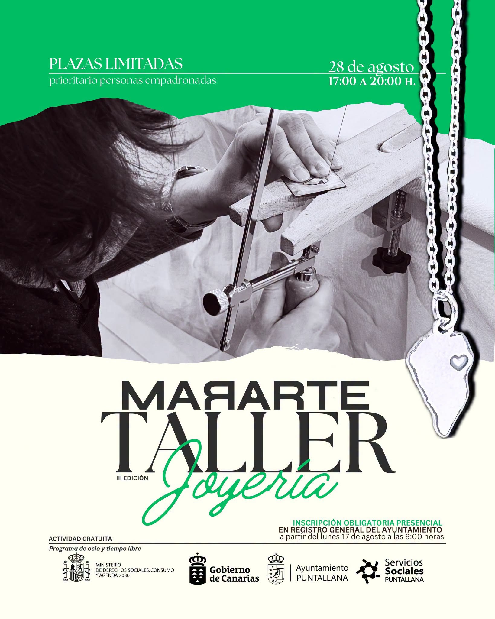 Taller de joyería en Puntallana