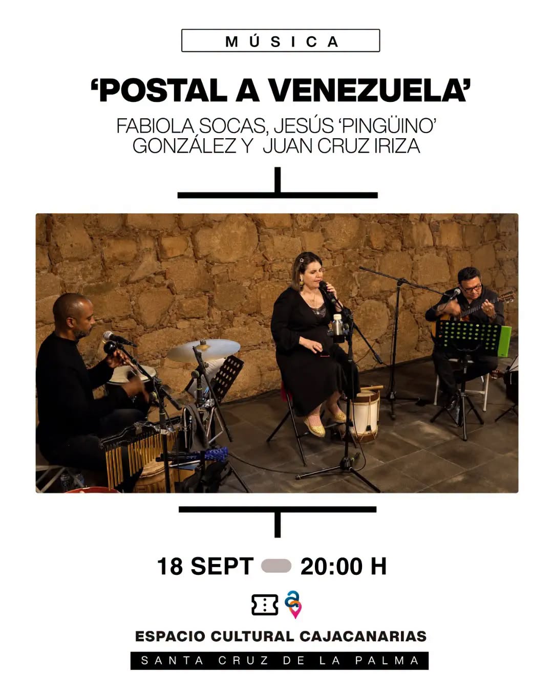 Fabiola Socas presenta "Postal a Venezuela" en Santa Cruz de La Palma