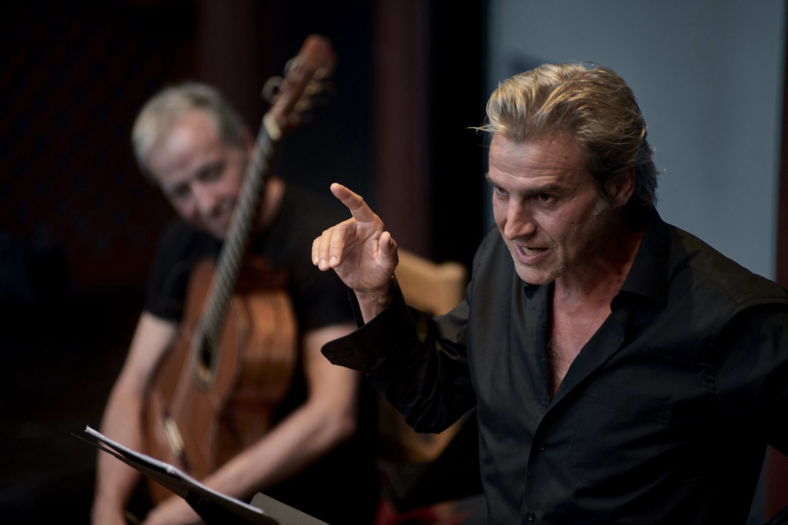 "Amar", con Alberto San Juan y Fernando Egozcue. (Espacio Cultural CajaCanarias)