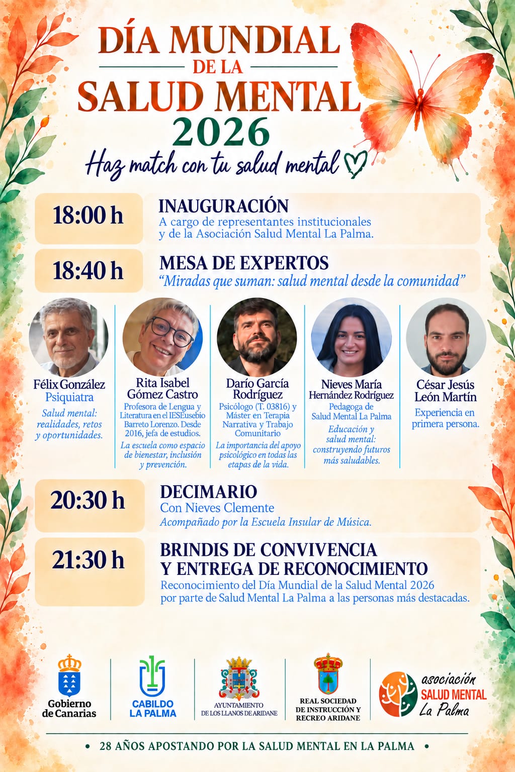 Salud Mental La Palma celebra un encuentro por el Día Mundial de la Salud Mental